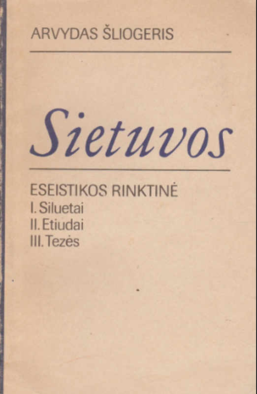 „Sietuvos: eseistikos rinktinė“ (1992)